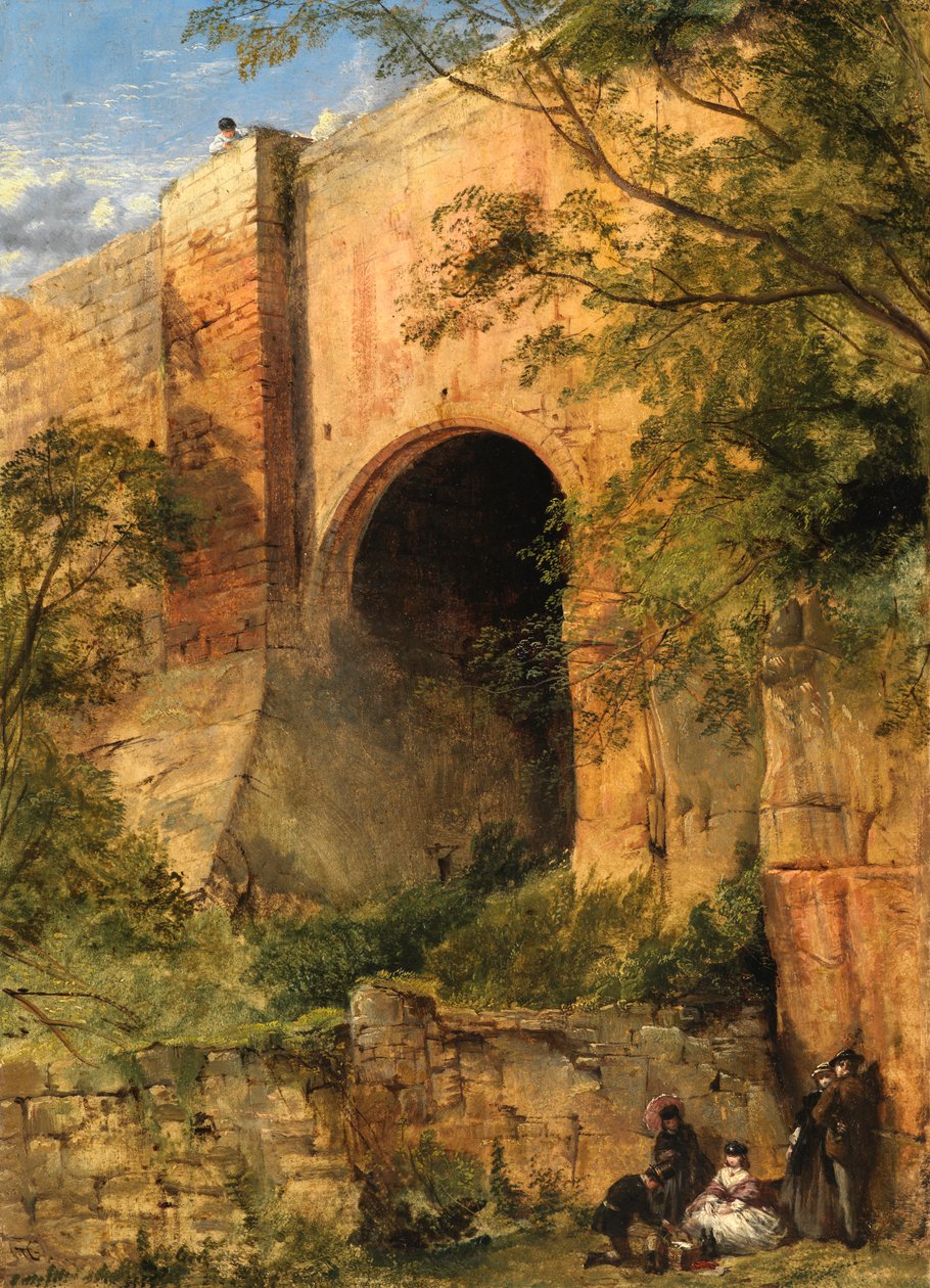 Roslyn Castle: Picknick av Thomas Creswick