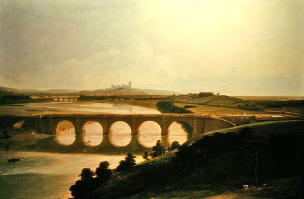 Lune Aqueduct (olja) av Thomas Daniell
