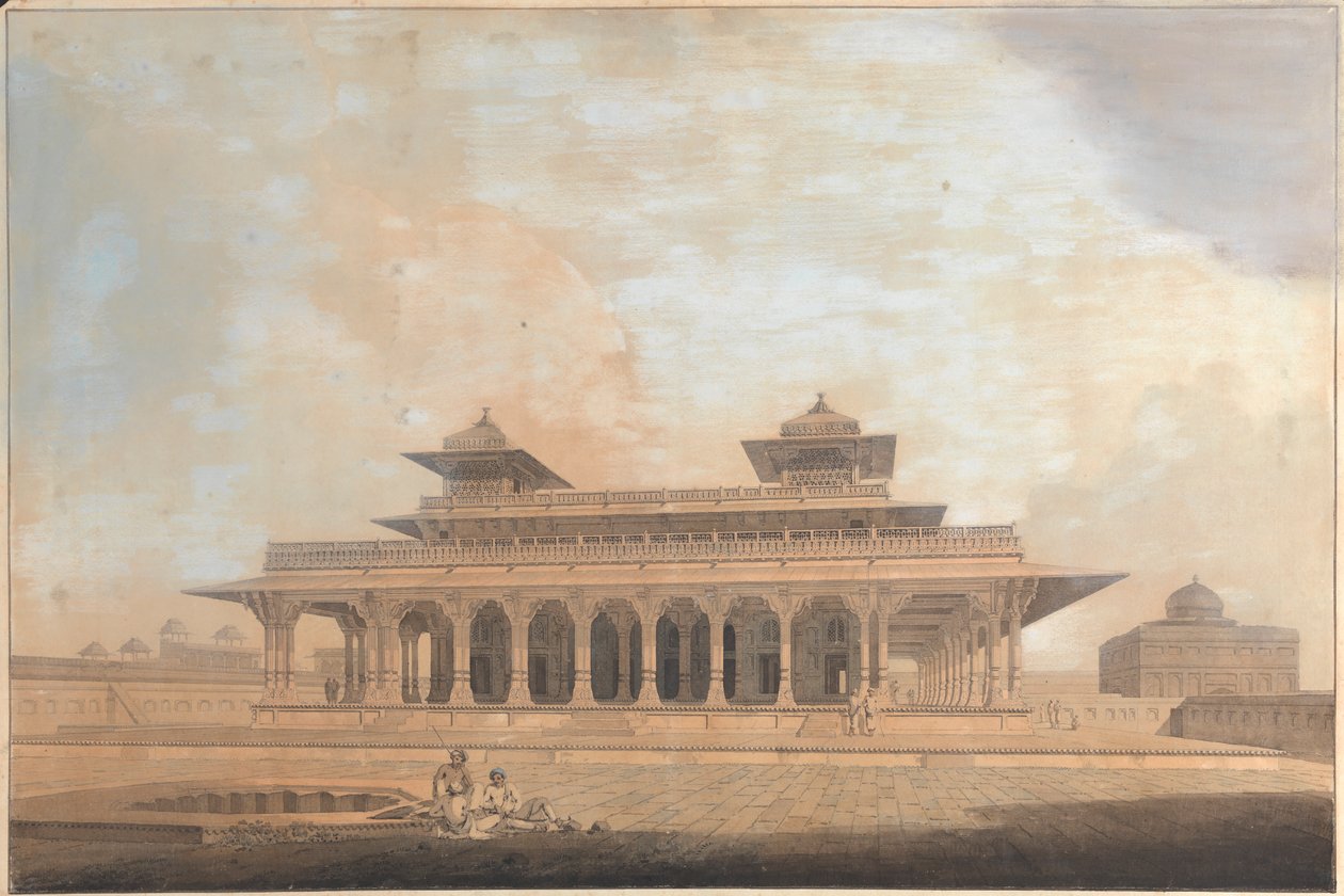 En del av palatset i Allahabad av Thomas Daniell