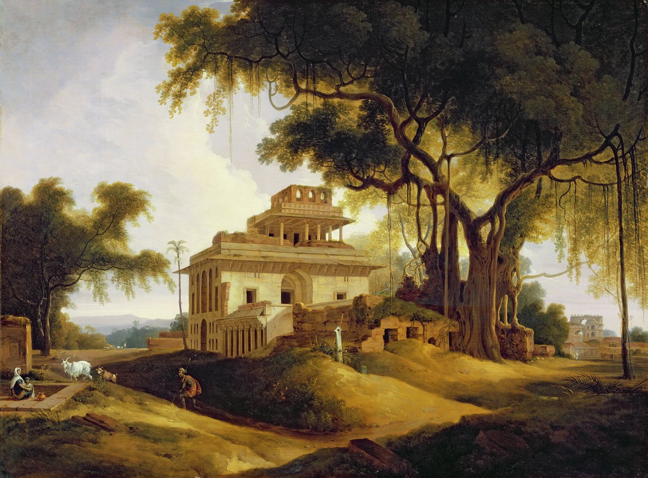 Ruinerna av Nauratan, Sasaram, Bihar av Thomas Daniell