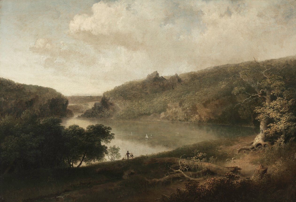Utsikt över en sjö, ca. 1830-talet. av Thomas Doughty