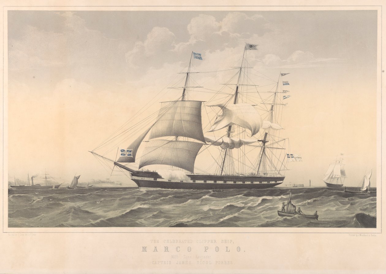Det berömda Clipper-skeppet Marco Polo av Thomas Dove