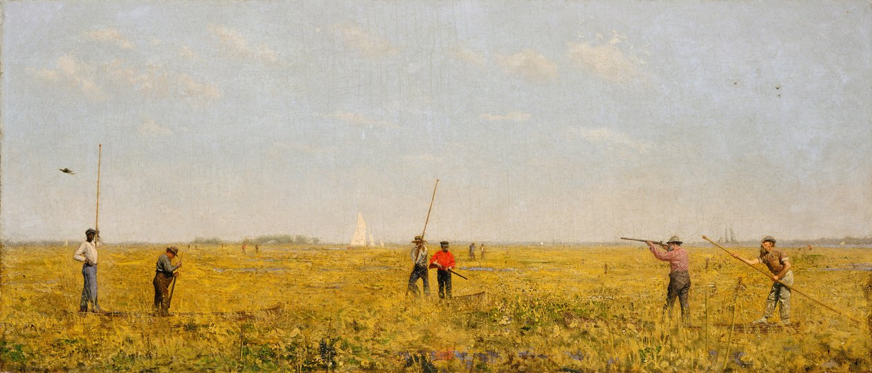 Pushing for Rail, 1874. av Thomas Eakins