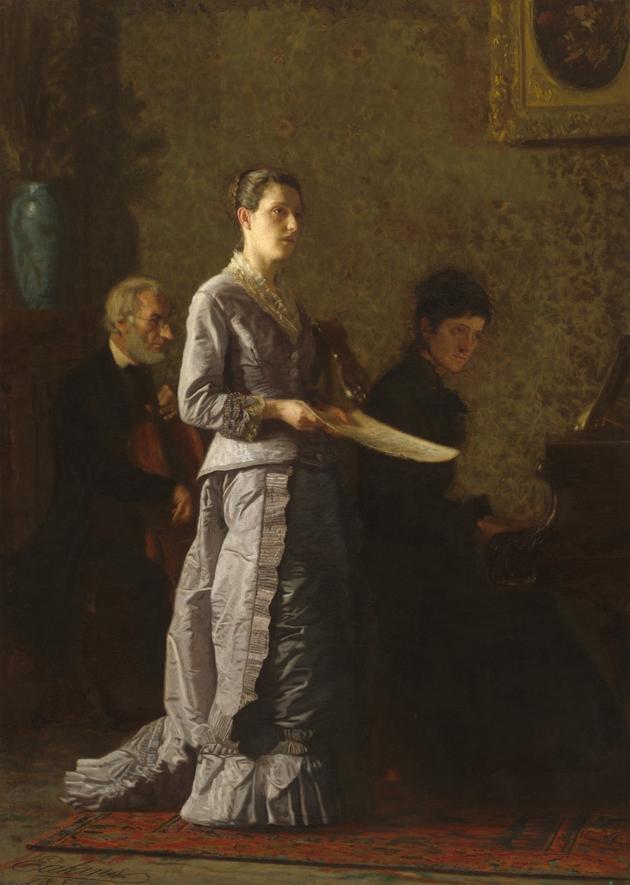 Sjunger en patetisk sång av Thomas Eakins