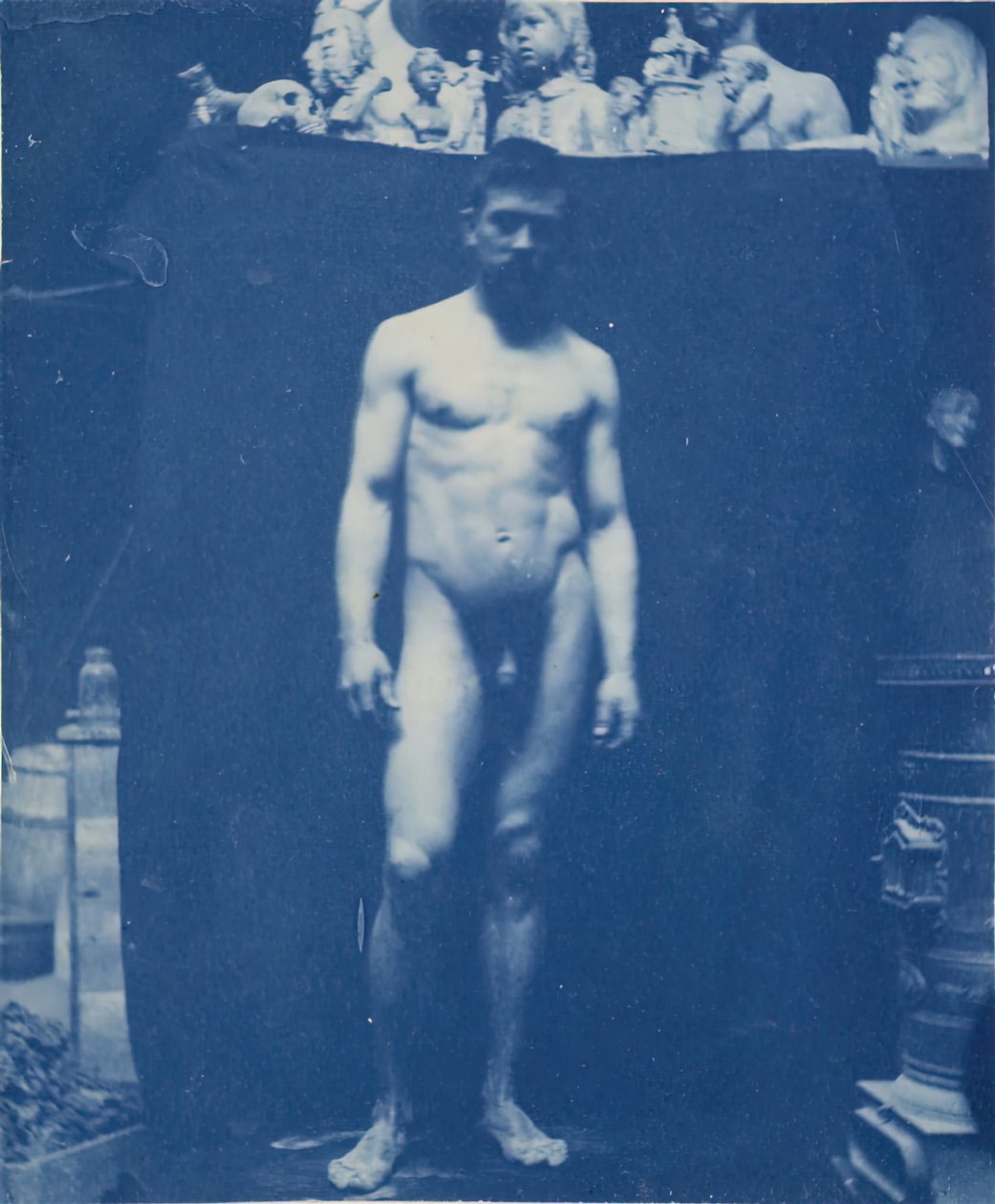 Stående naken Samuel Murray, ca. 1890-1892. av Thomas Eakins