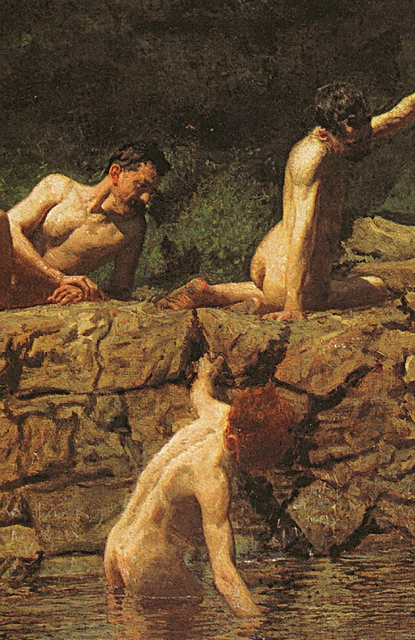 Simningshål, 1885 av Thomas Eakins