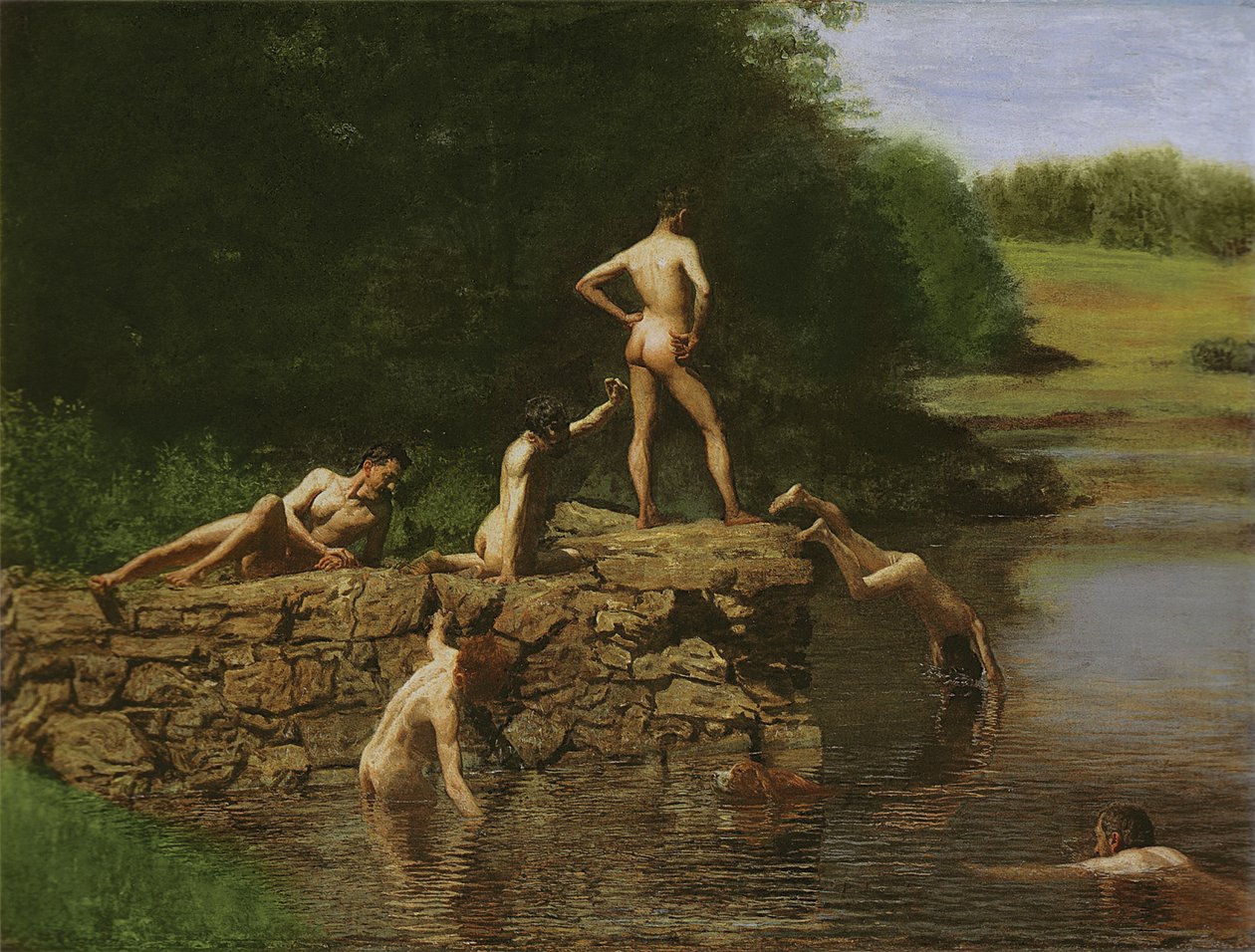 Simhål, 1885 av Thomas Eakins