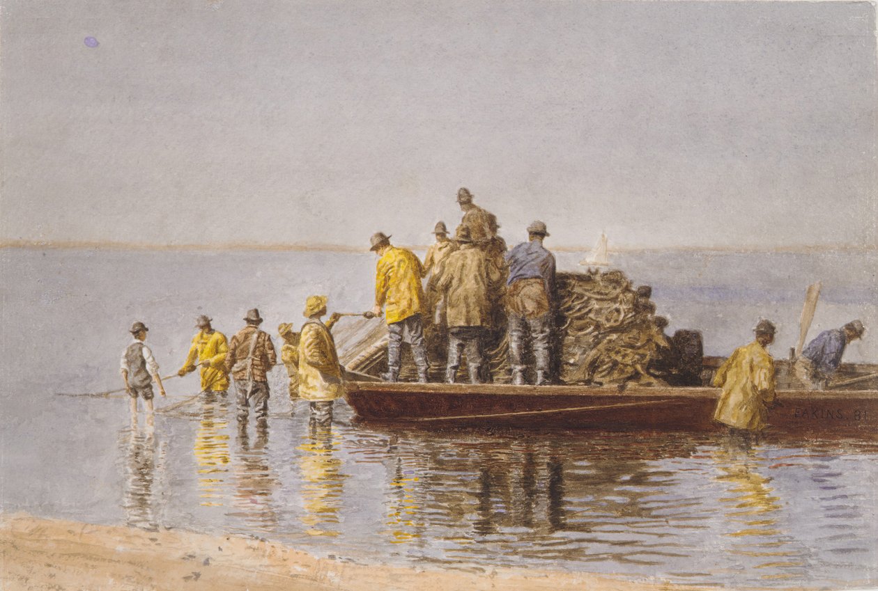 Tar upp nätet, 1881. av Thomas Eakins