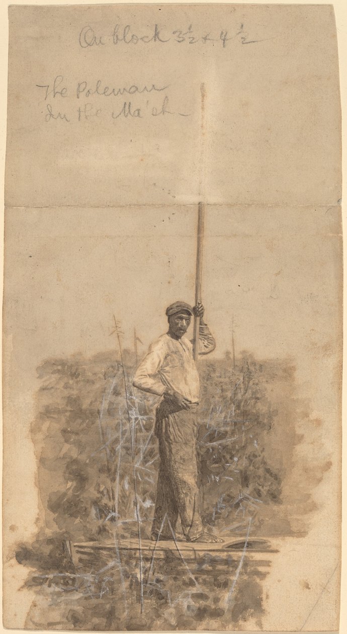 Poleman in the Mash av Thomas Eakins