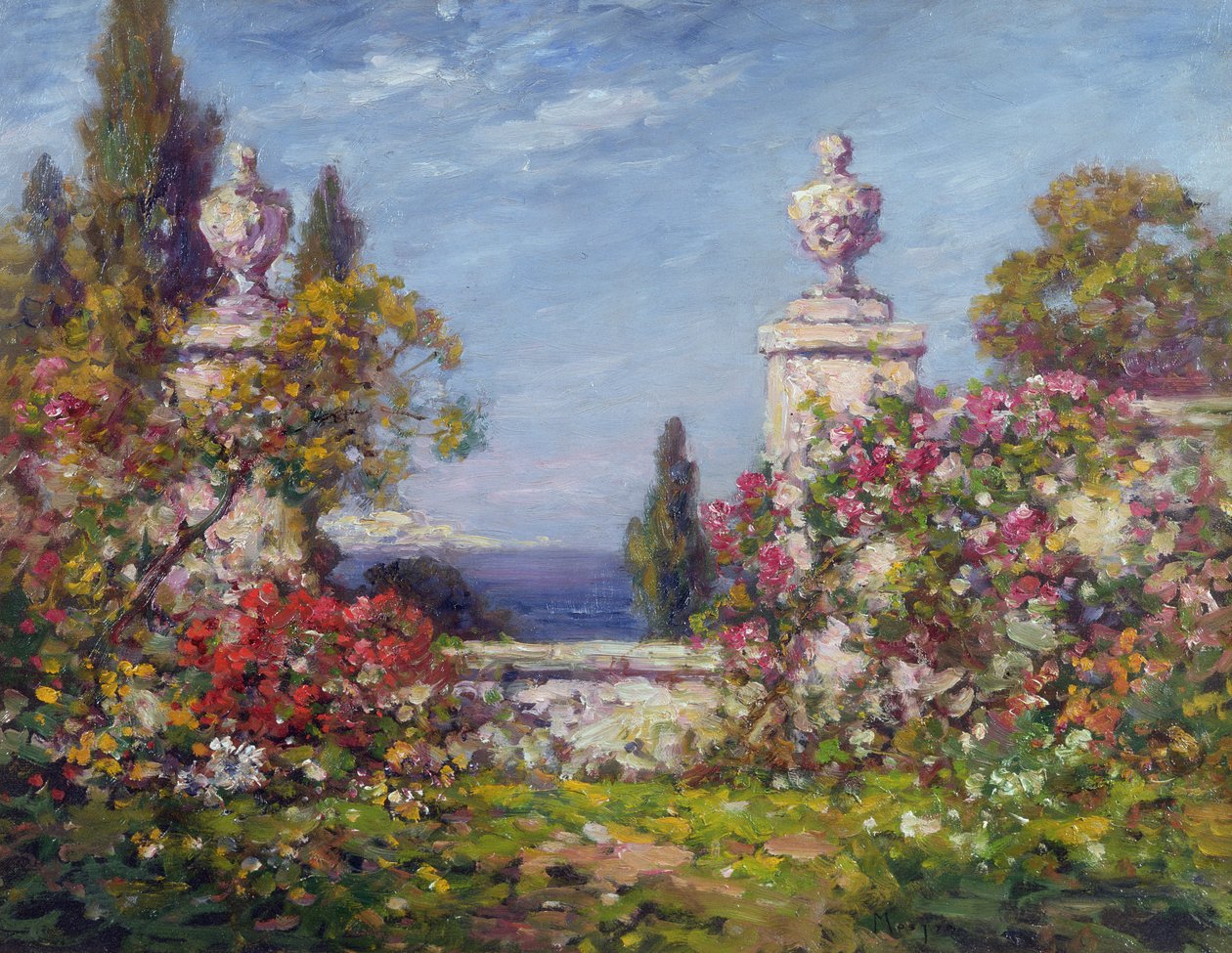 En medelhavsträdgård av Thomas Edwin Mostyn