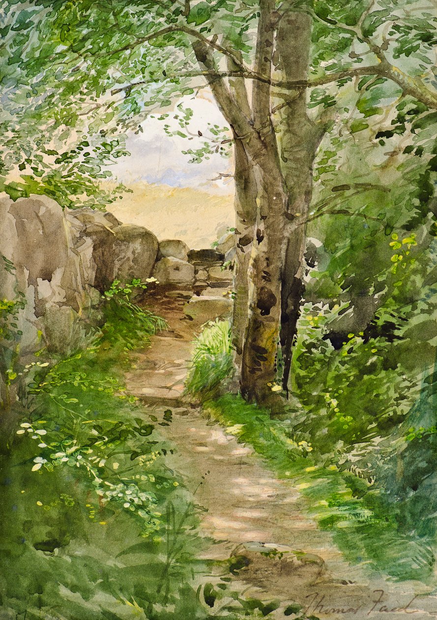 Skogsväg av Thomas Faed