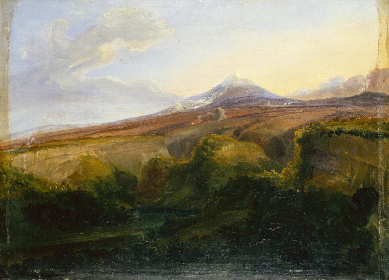 Utsikt över Vesuvius (olja ombord) av Thomas Fearnley
