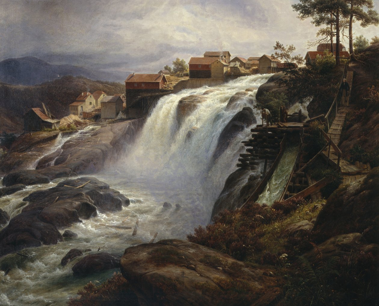 Haugfoss av Thomas Fearnley
