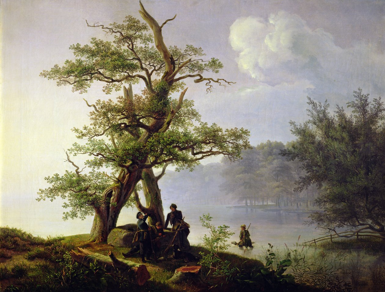 Jakt på sjöfåglar, 1828 av Thomas Fearnley
