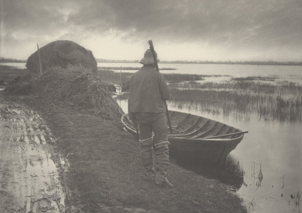 Marshman på väg att klippa Schoof-Stuff,1886 (foto) av Thomas Frederick Goodall