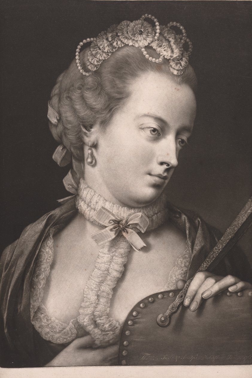 Lady elegant klädd av Thomas Frye