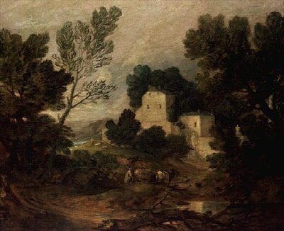 Ett romantiskt landskap av Thomas Gainsborough