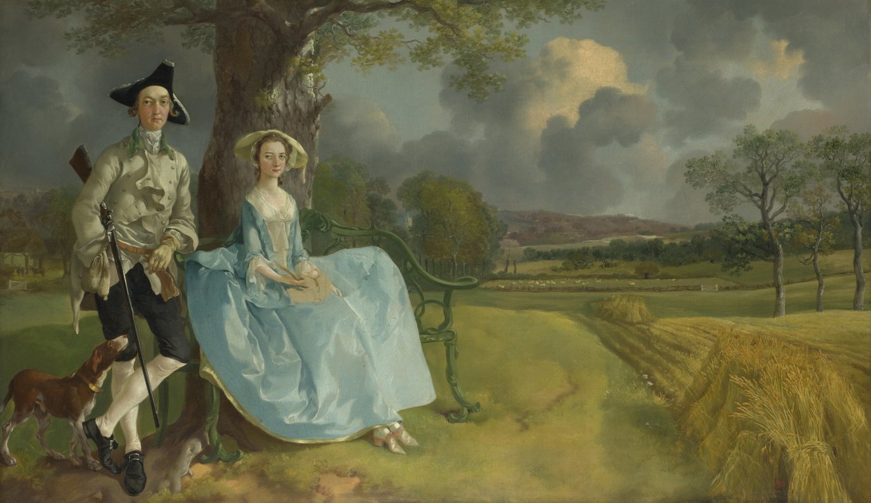 Herr och fru Andrews, 1750 av Thomas Gainsborough