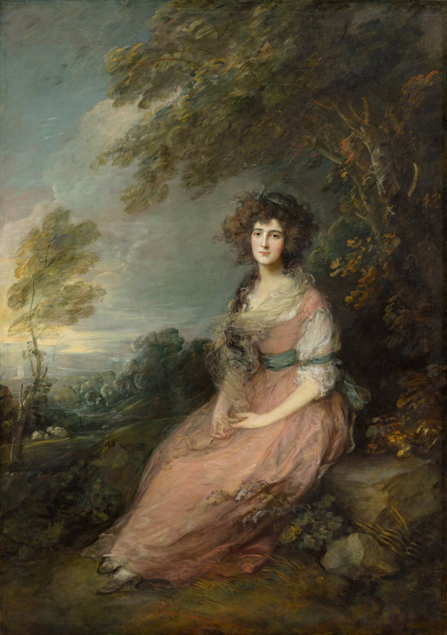 Mrs Richard Brinsley Sheridan, 1785-1787. av Thomas Gainsborough
