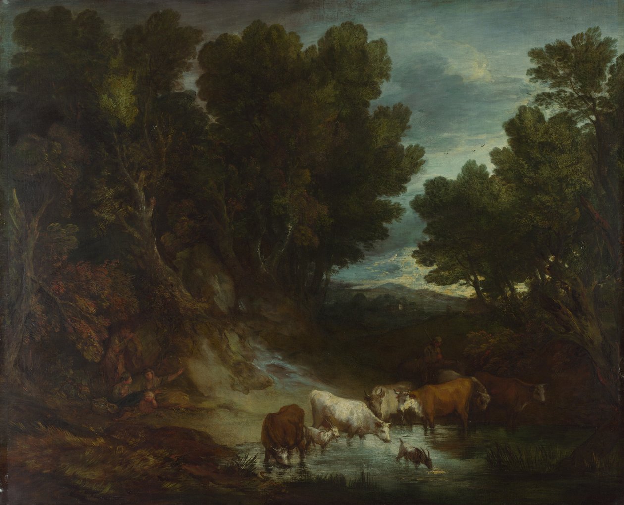 Vattenplatsen, före 1777 av Thomas Gainsborough