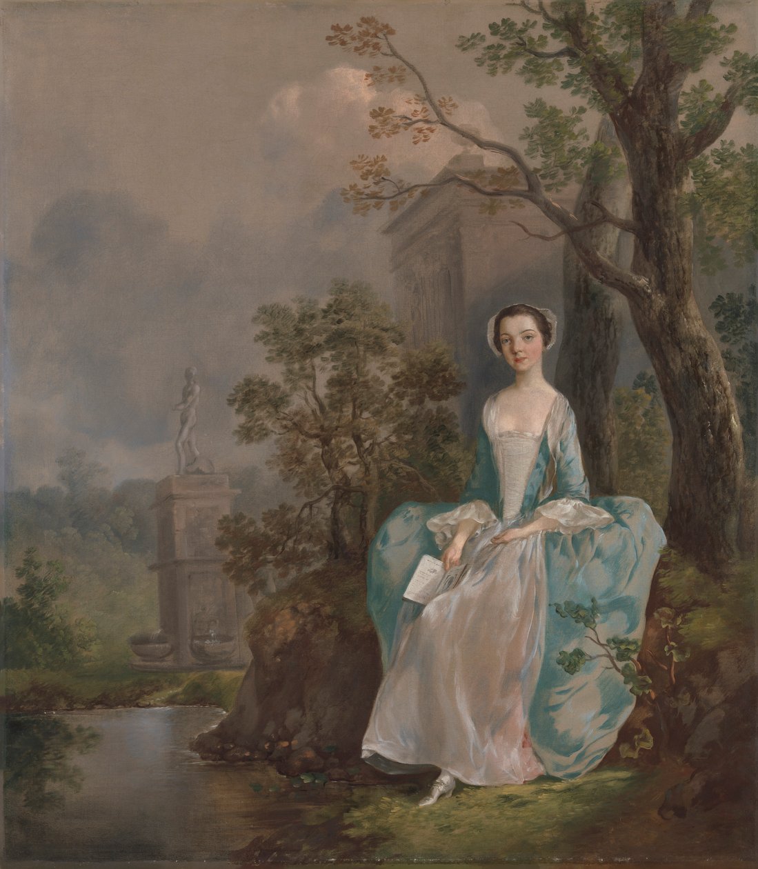 Porträtt av en kvinna av Thomas Gainsborough RA
