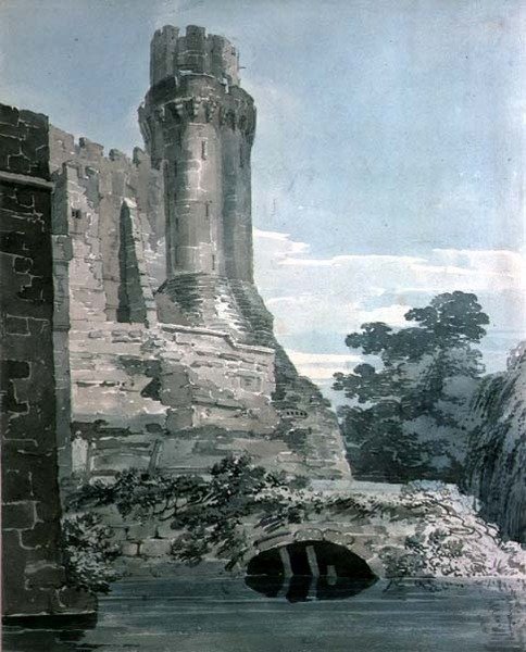 Caesars torn, Warwick Castle av Thomas Girtin