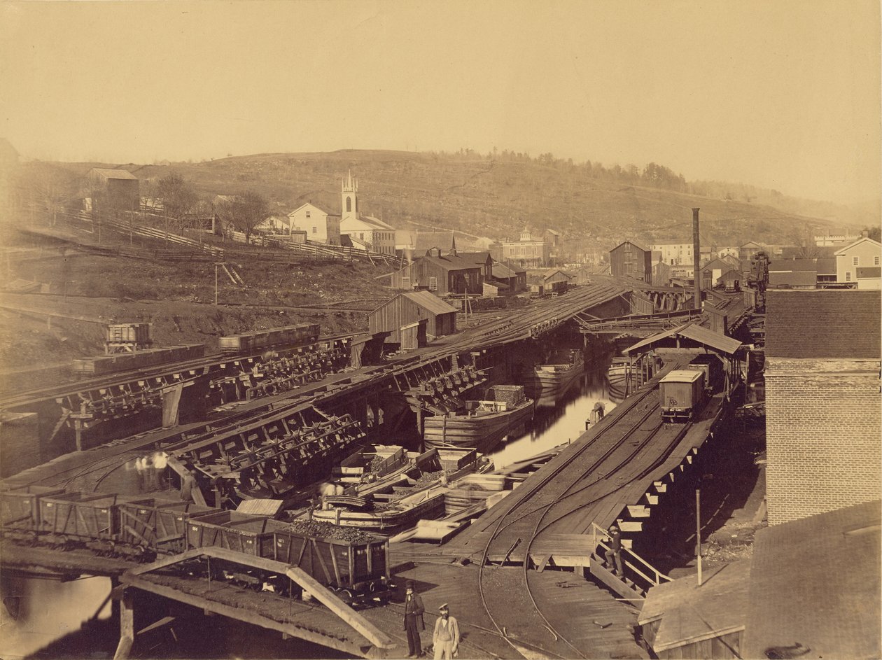 The Docks, Honesdale av Thomas H. Johnson
