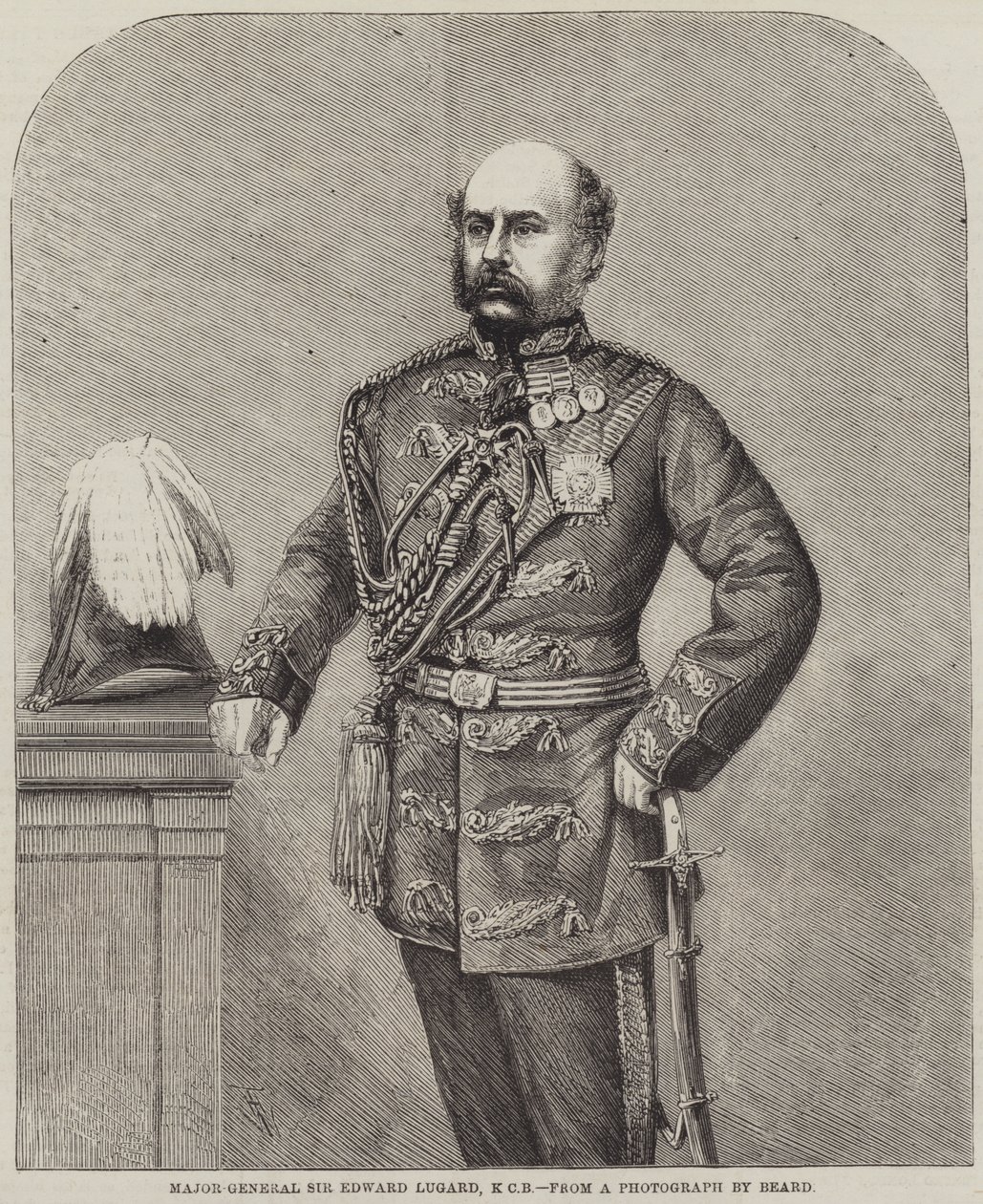 Generalmajor Sir Edward Lugard, KCB av Thomas Harrington Wilson