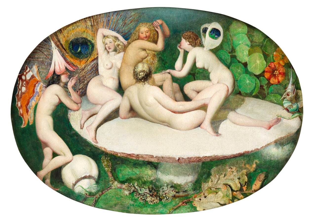 A Dream of Fairies (olja ombord) av Thomas Heatherley