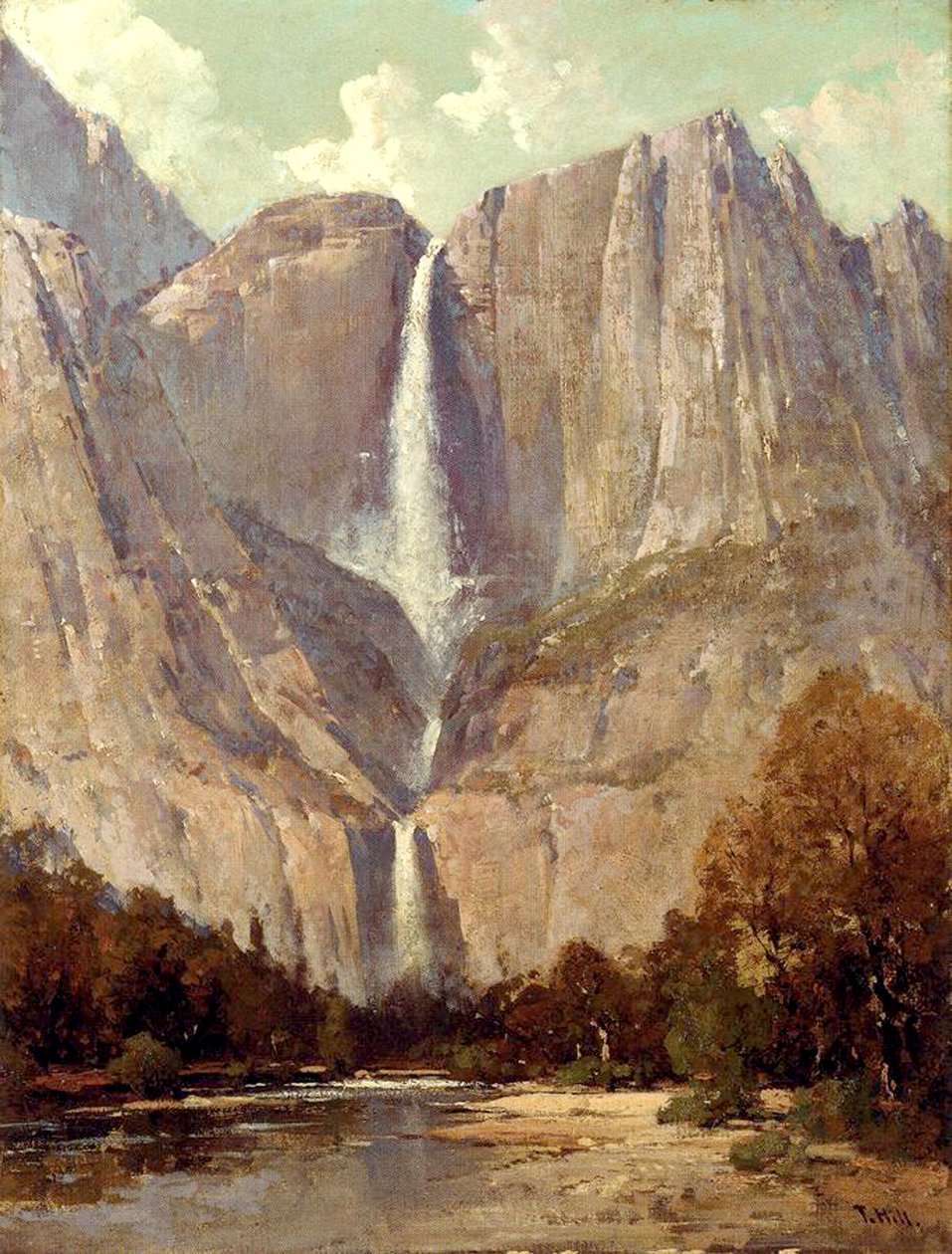 Bridalveil Fall, Yosemite av Thomas Hill