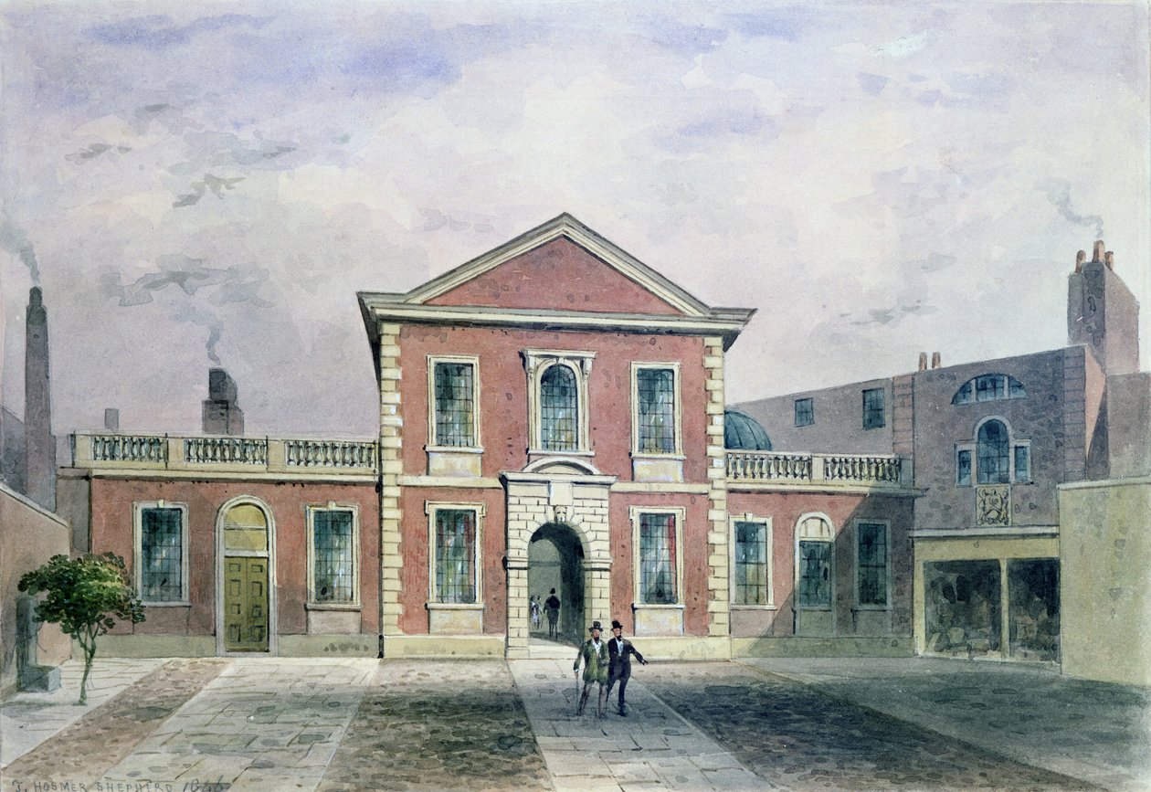 Barber Surgeons Hall, 1846 av Thomas Hosmer Shepherd