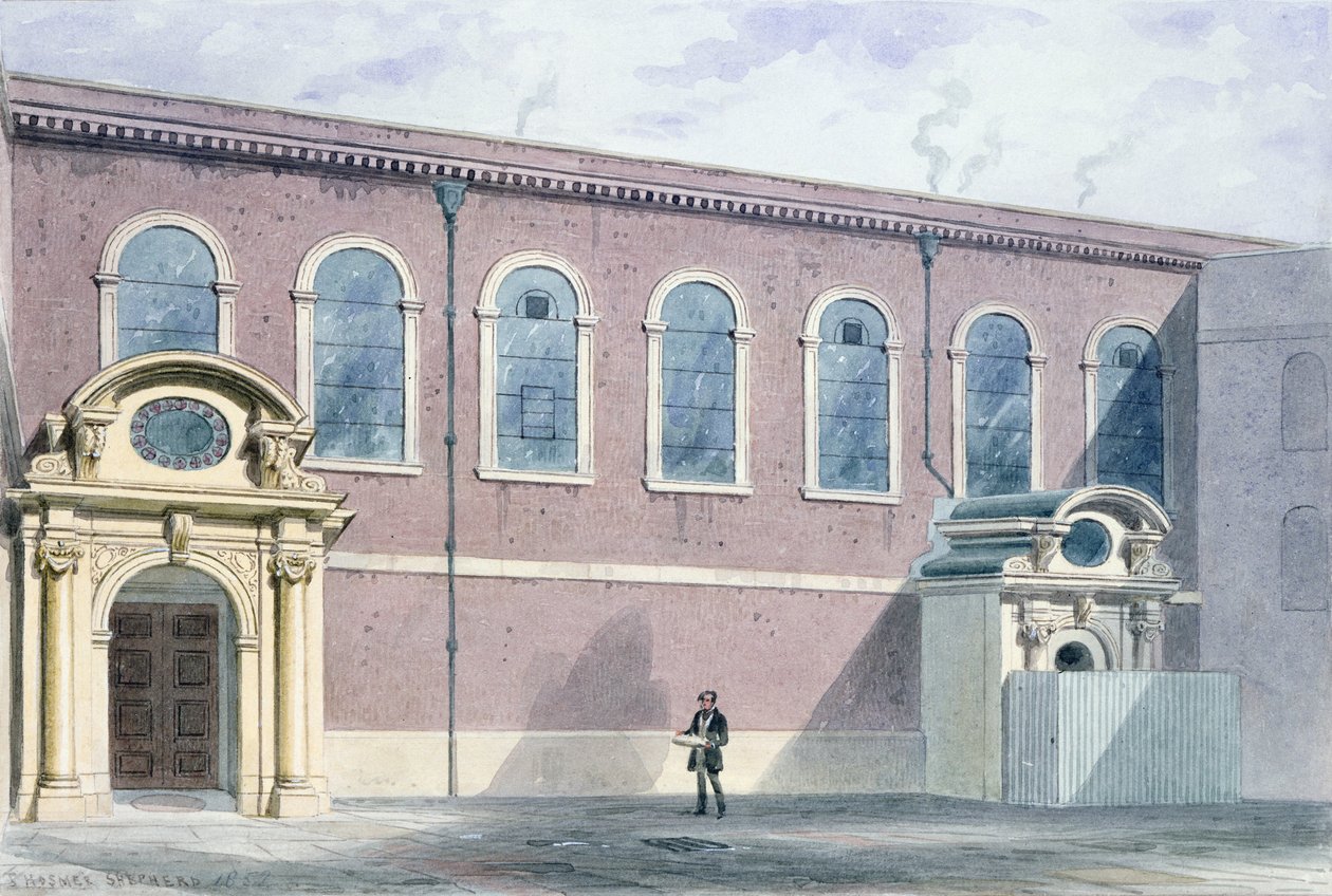 Sybehörshall, 1852 av Thomas Hosmer Shepherd