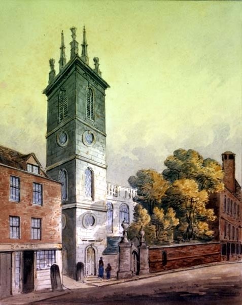 St. Mary Somerset (tryck) av Thomas Hosmer Shepherd