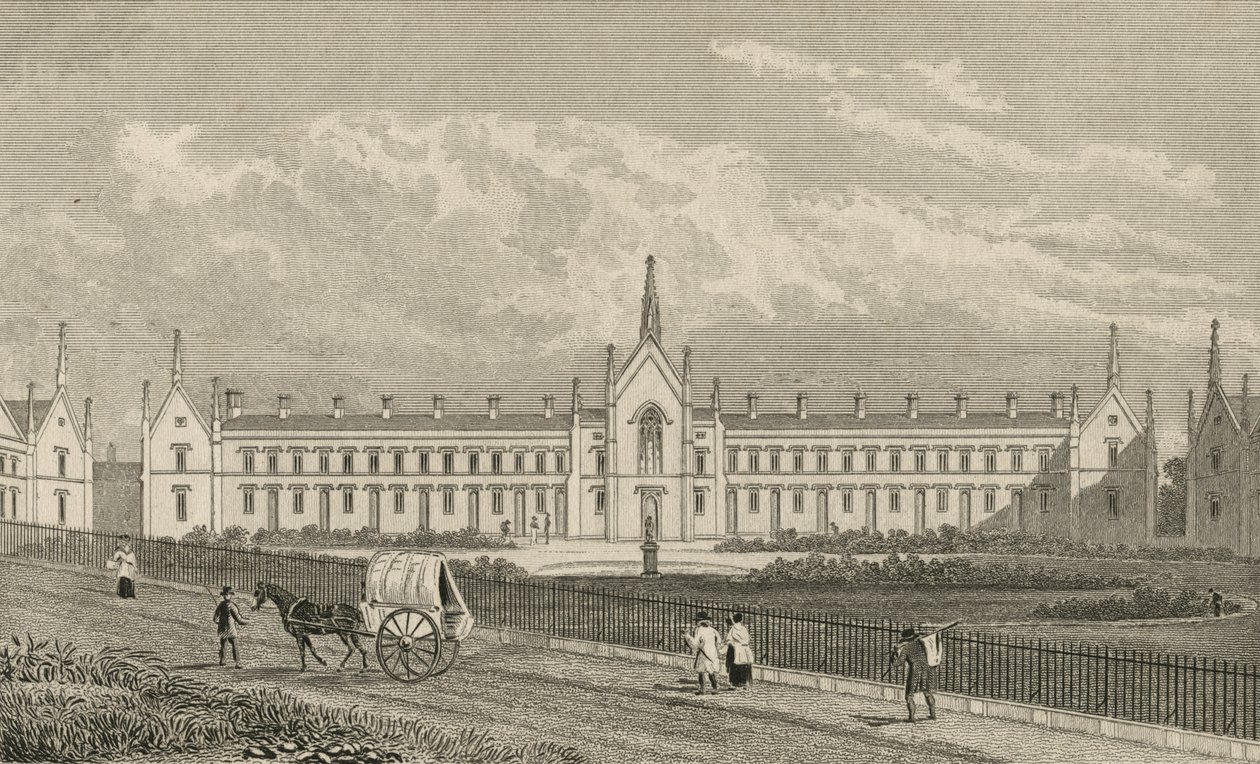 Whittingtons Almshouses Highgate, 1827 av Thomas Hosmer Shepherd