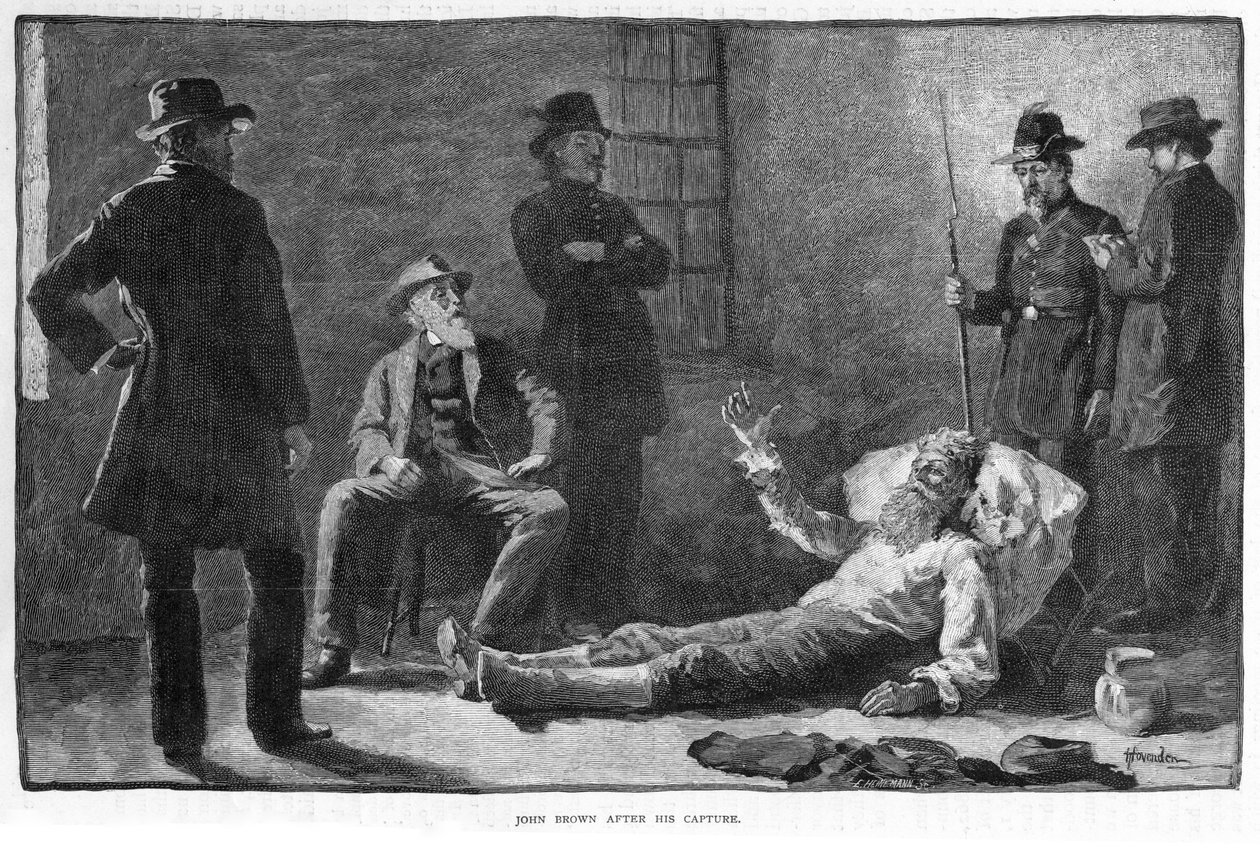 John Brown 1807-1859 efter hans tillfångatagande, 1859. av Thomas Hovenden