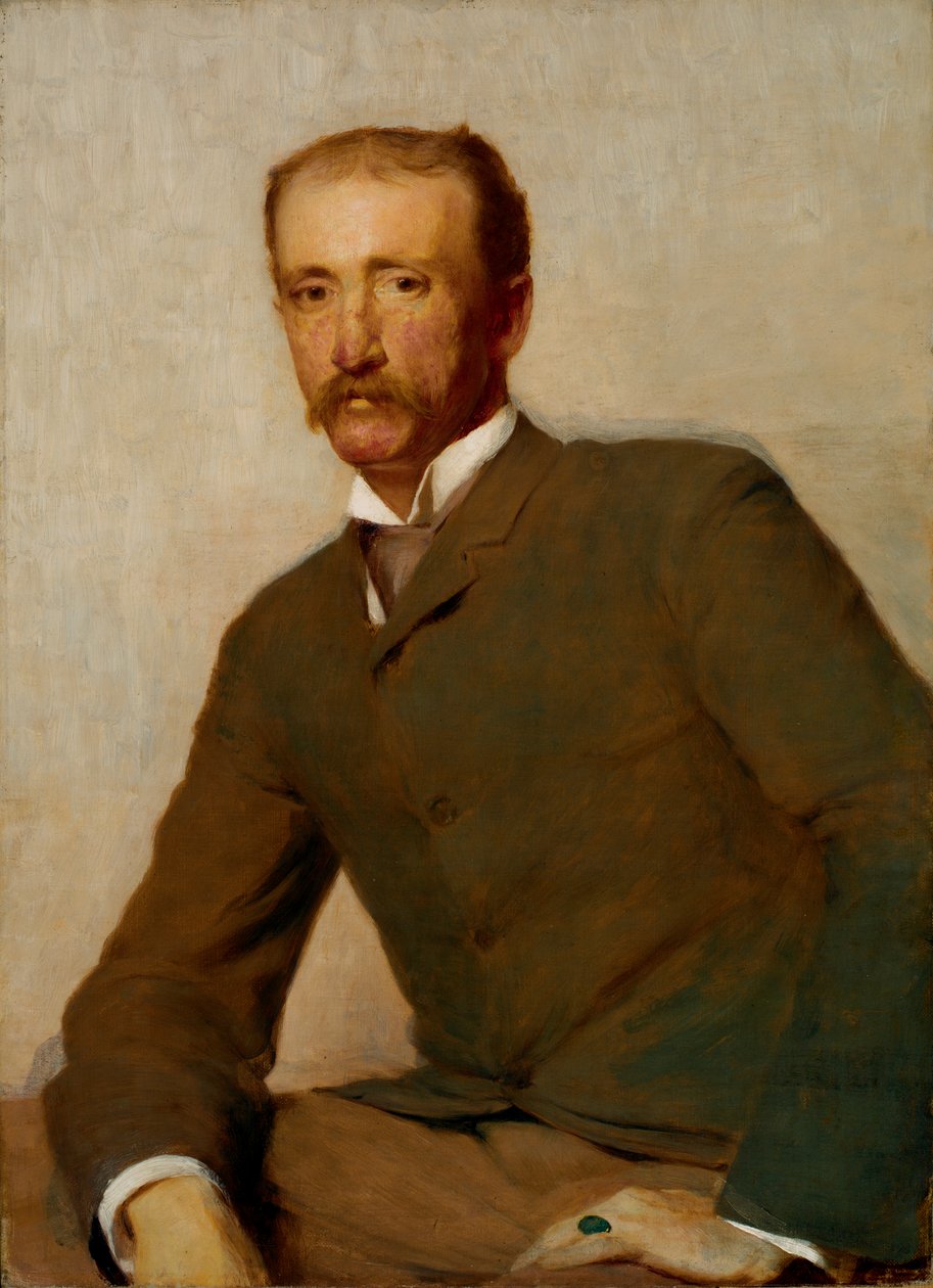 Porträtt av Frank Hamilton Cushing, 1890. av Thomas Hovenden