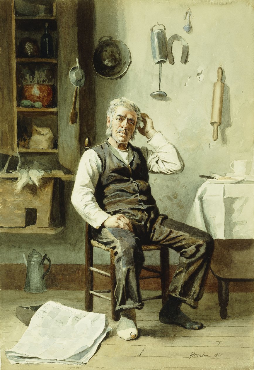 Förbryllad, 1881 av Thomas Hovenden