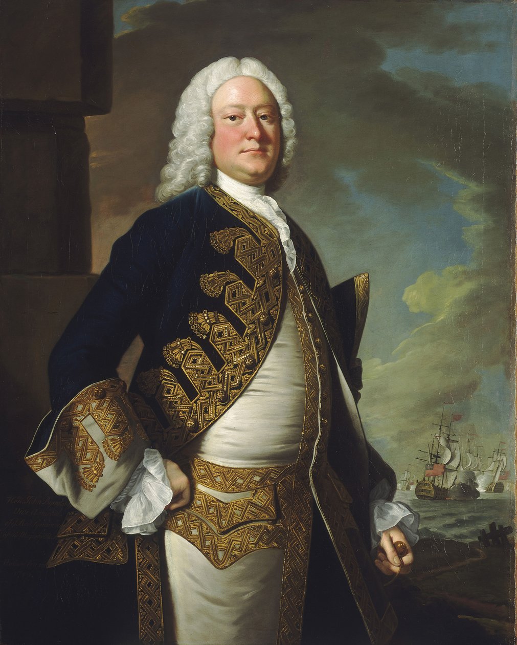 Amiral John Byng (1704-1757) av Thomas Hudson