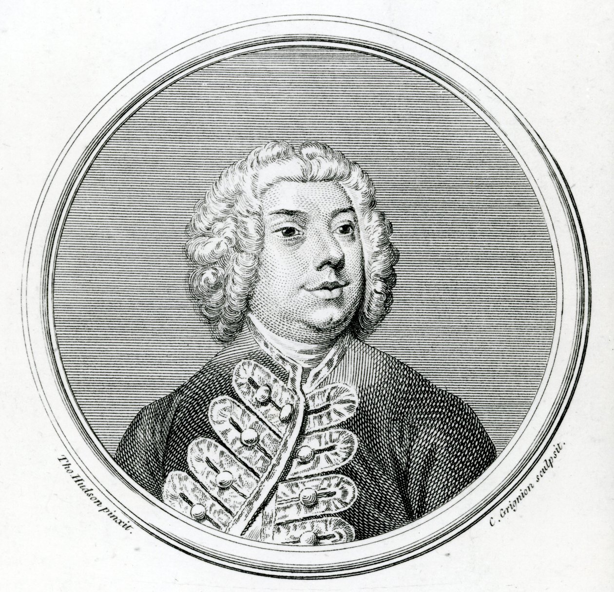 Francesco Bernardi Senesino (1686-1758) (mezzotint) av Thomas Hudson