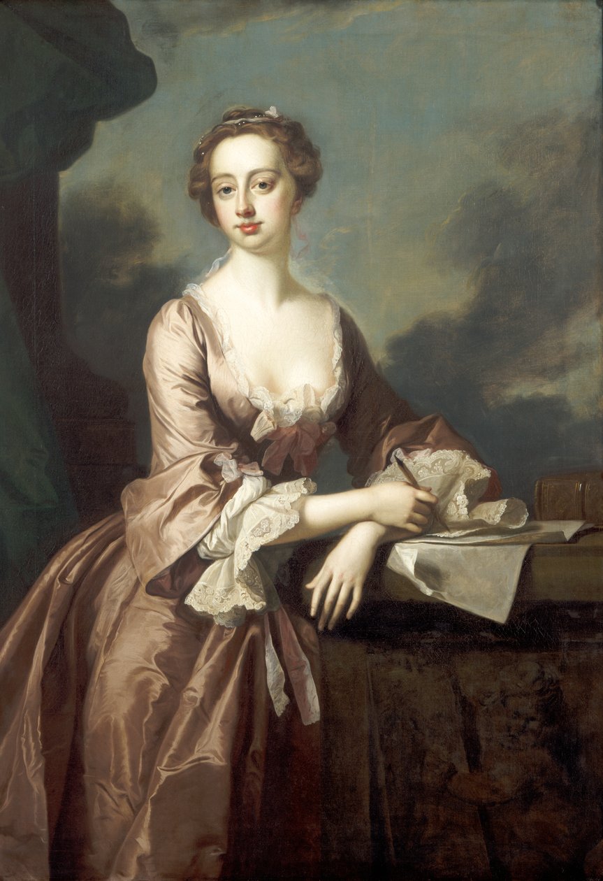Mary Finch (olja på duk) av Thomas Hudson