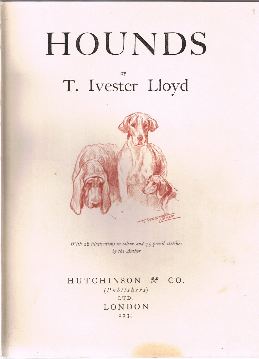Frontispice från "Hounds" av Thomas Ivester Lloyd