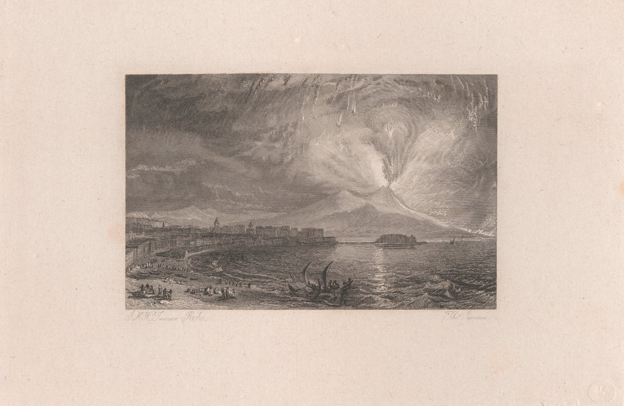 Vesuvius i utbrott av Thomas Jeavons