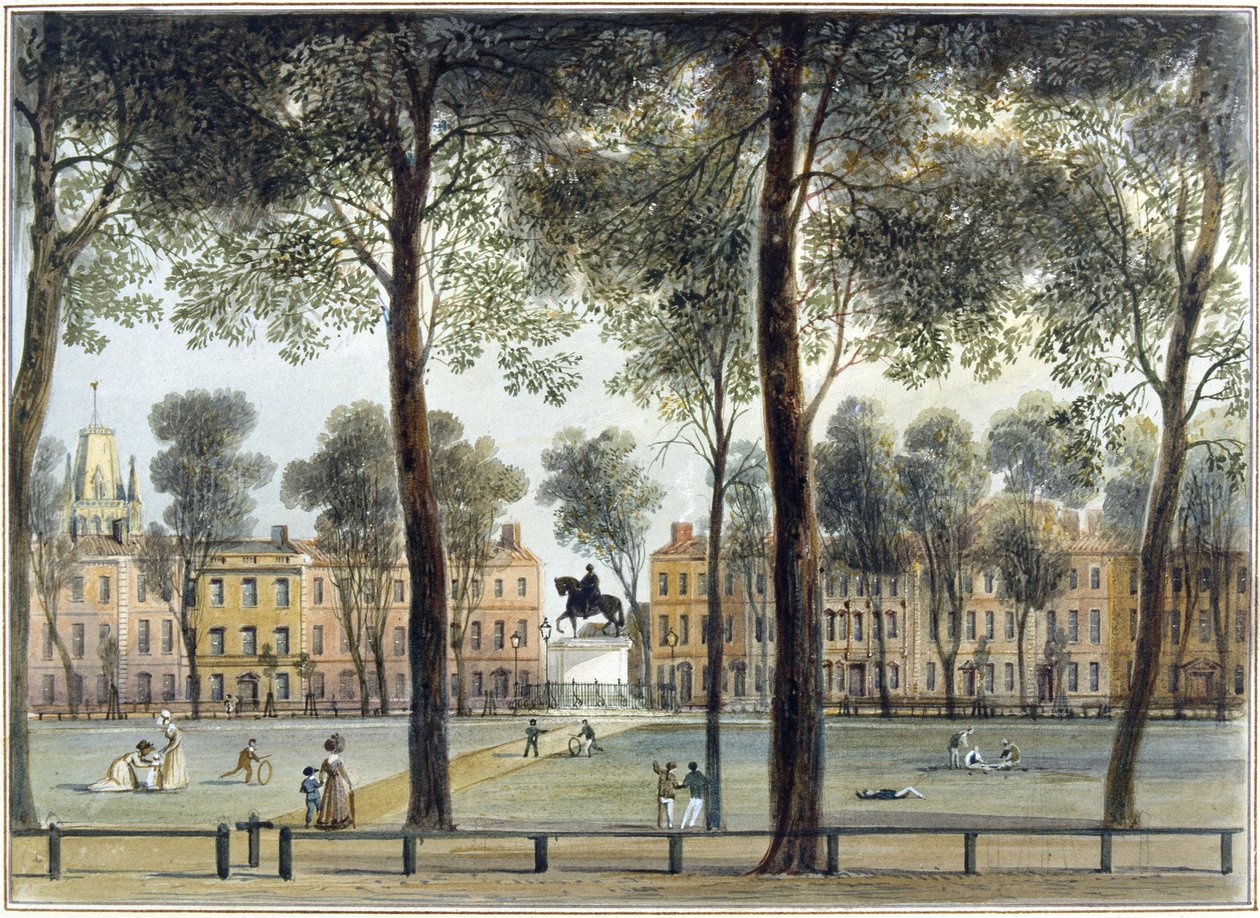 Queen Square, med utsikt mot sydost av Thomas Leeson the Elder Rowbotham