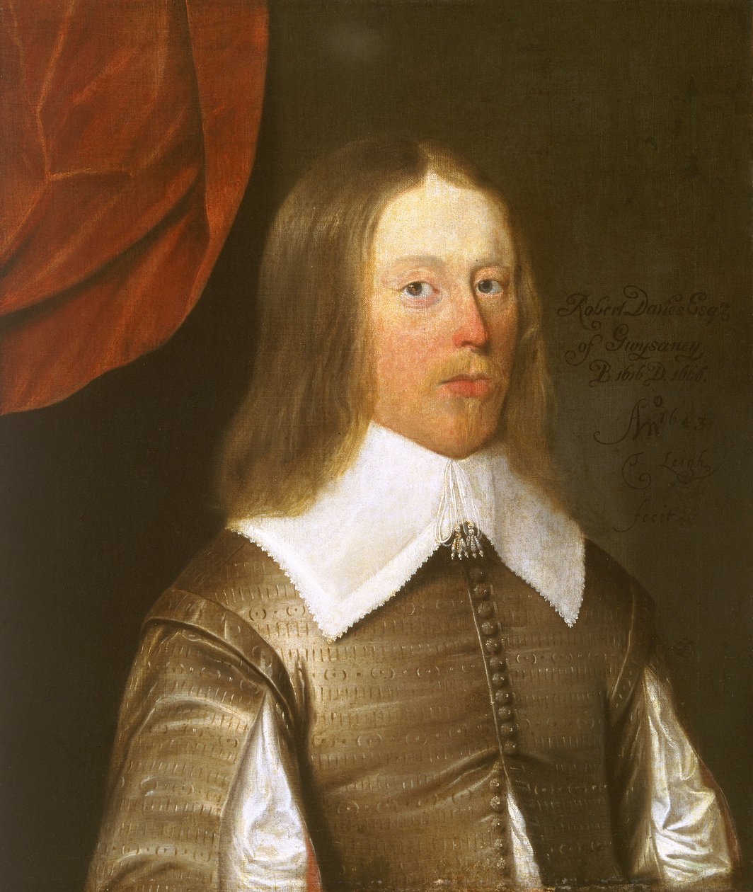 Robert Davies av Gwysaney 1616-1666, 1643. av Thomas Leigh