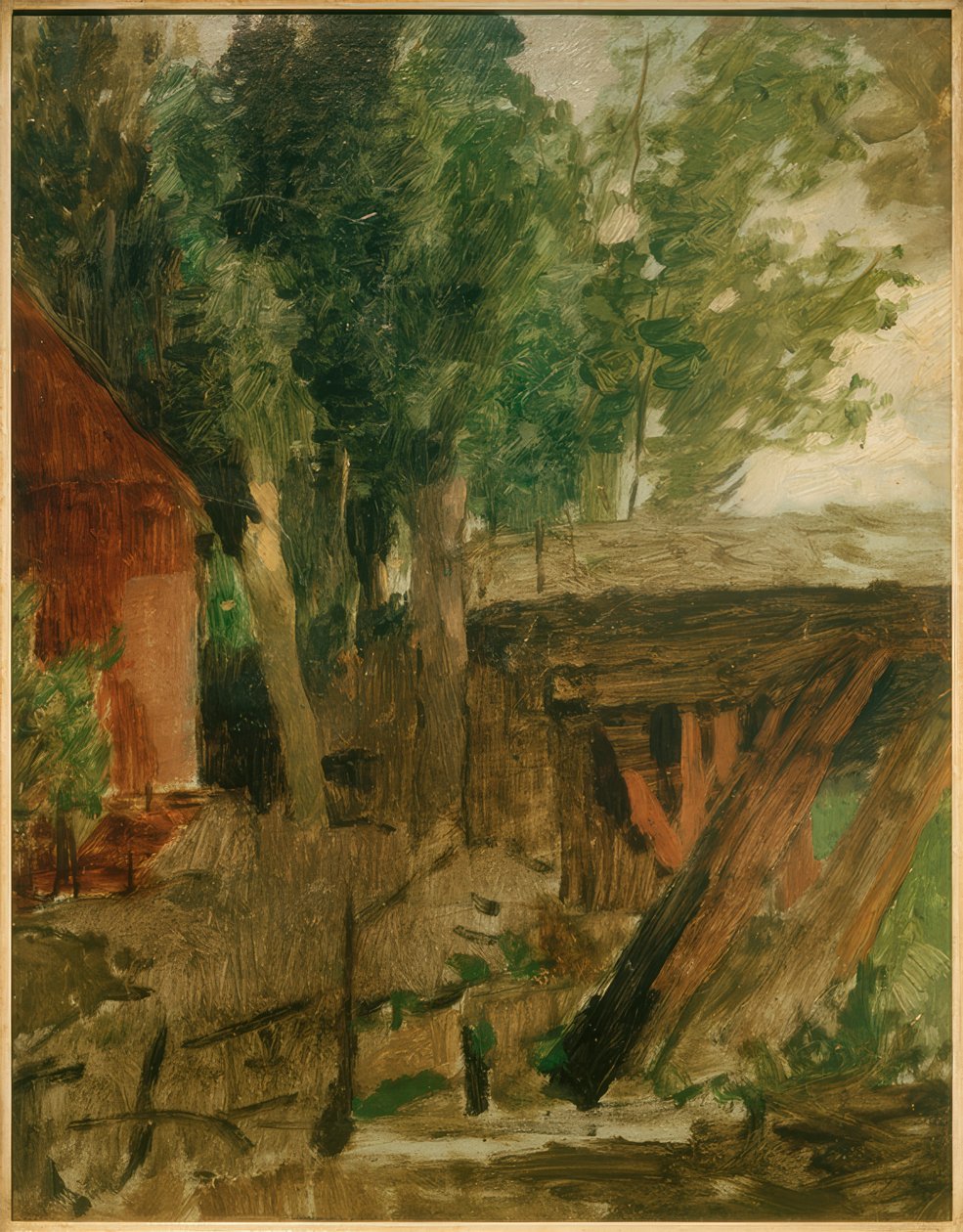 Gammal vattenkvarn av Thomas Ludwig Herbst