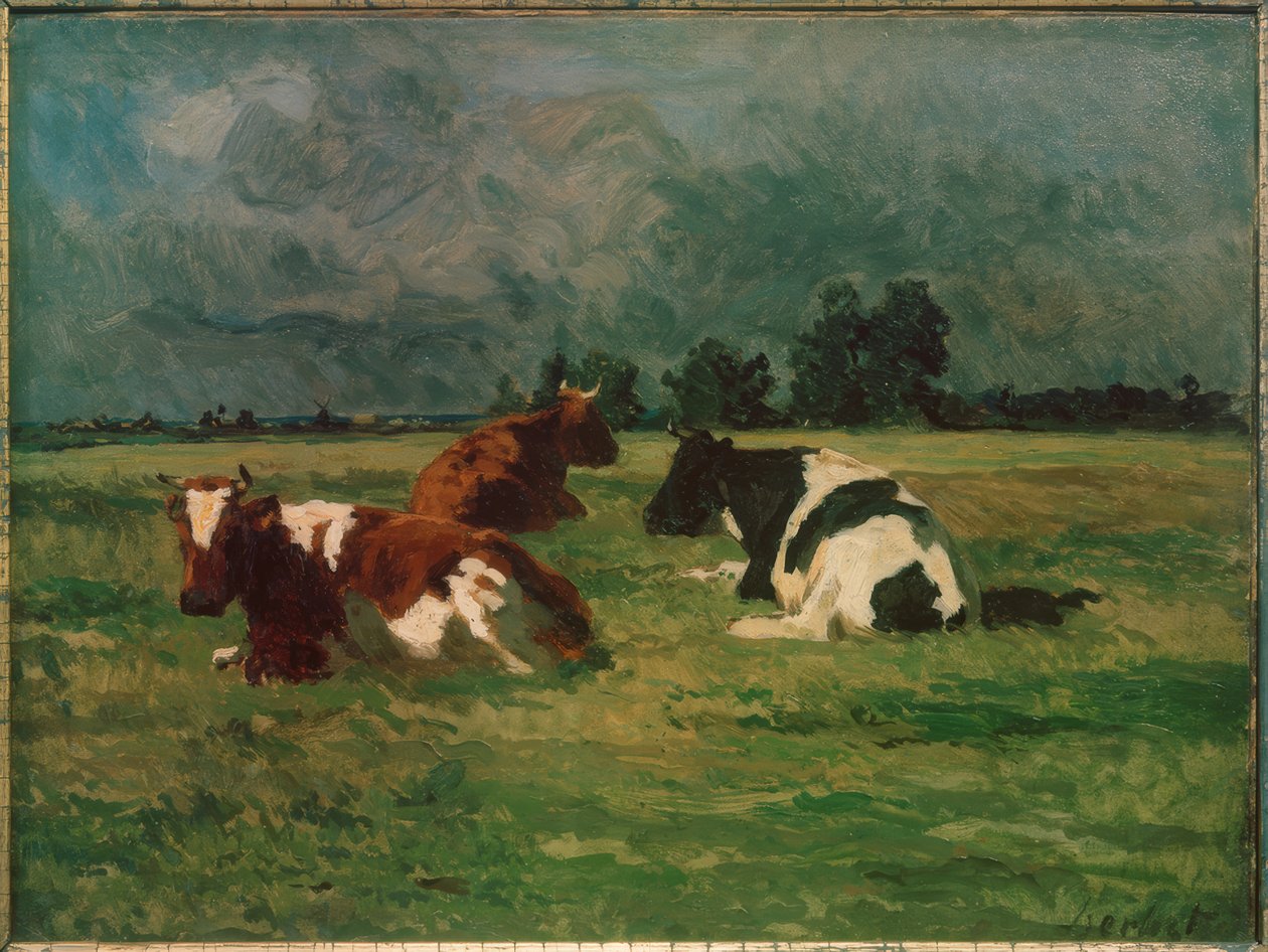 Tre kor i hagen av Thomas Ludwig Herbst