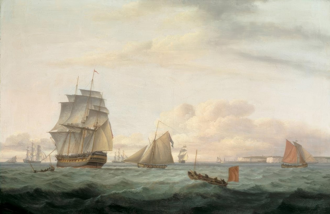 Frakt från Ramsgate Harbor av Thomas Luny