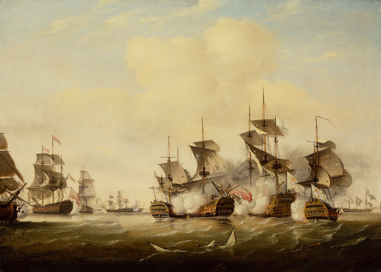 Slaget vid Toulon av Thomas Luny