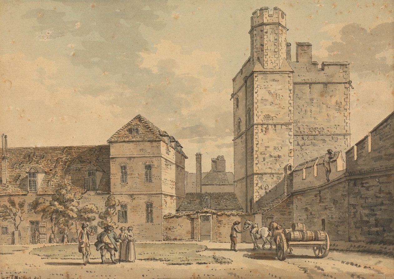 Winchester Tower, Windsor Castle av Thomas Malton