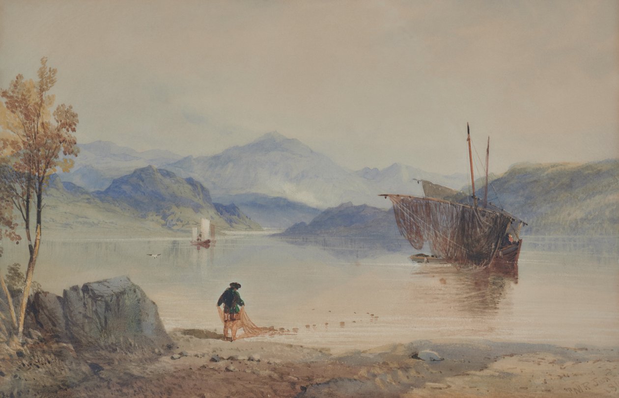 Skotska Loch av Thomas Miles Richardson